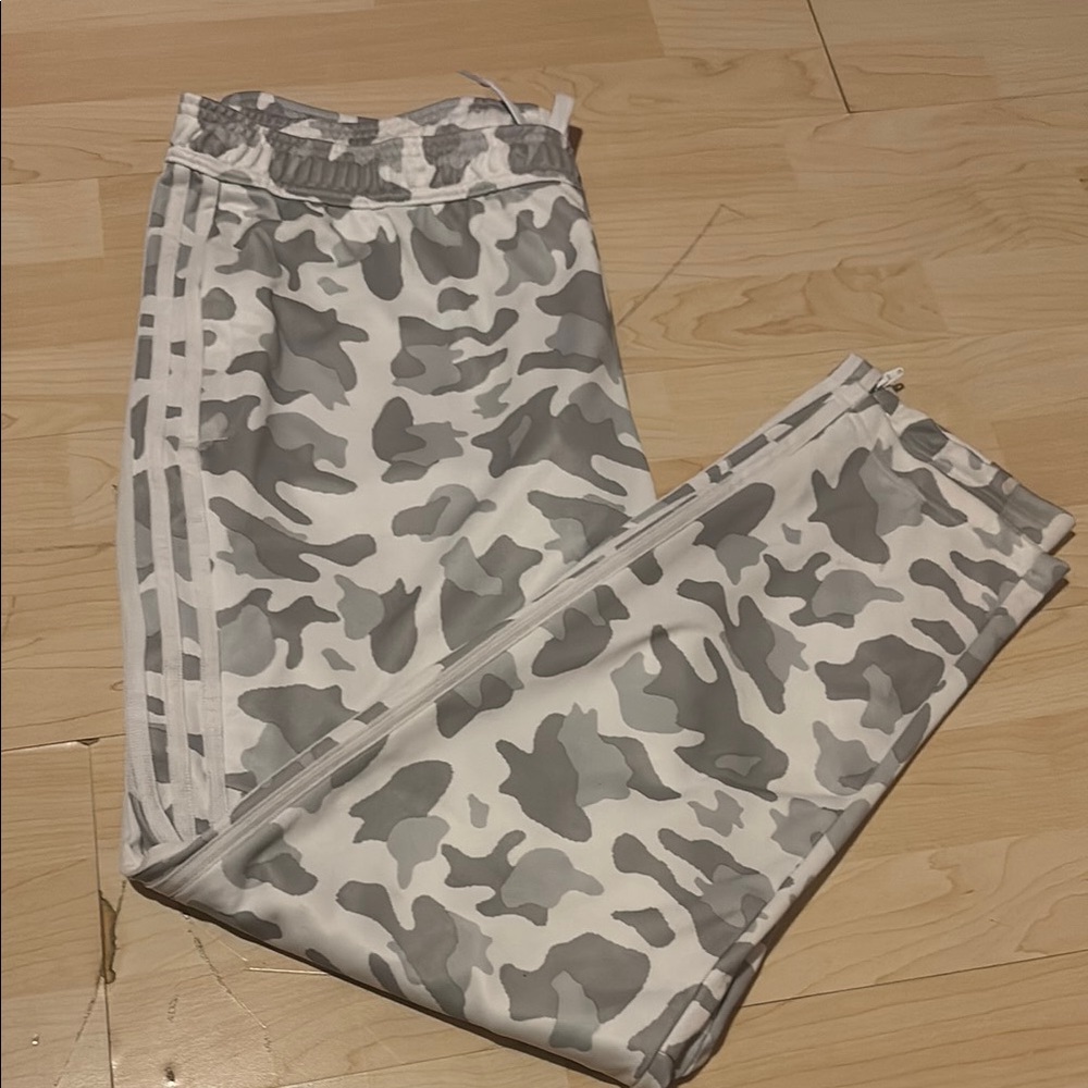 Adidas Gray Camouflage Track Pants - Picture 1 of 4